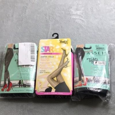 Spanx & Assets Shaping Tights Bundle in Size L